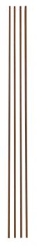 Ränder Mahagoni Swietenia schlicht, 1 Satz = 4 St. 820x3x6mm